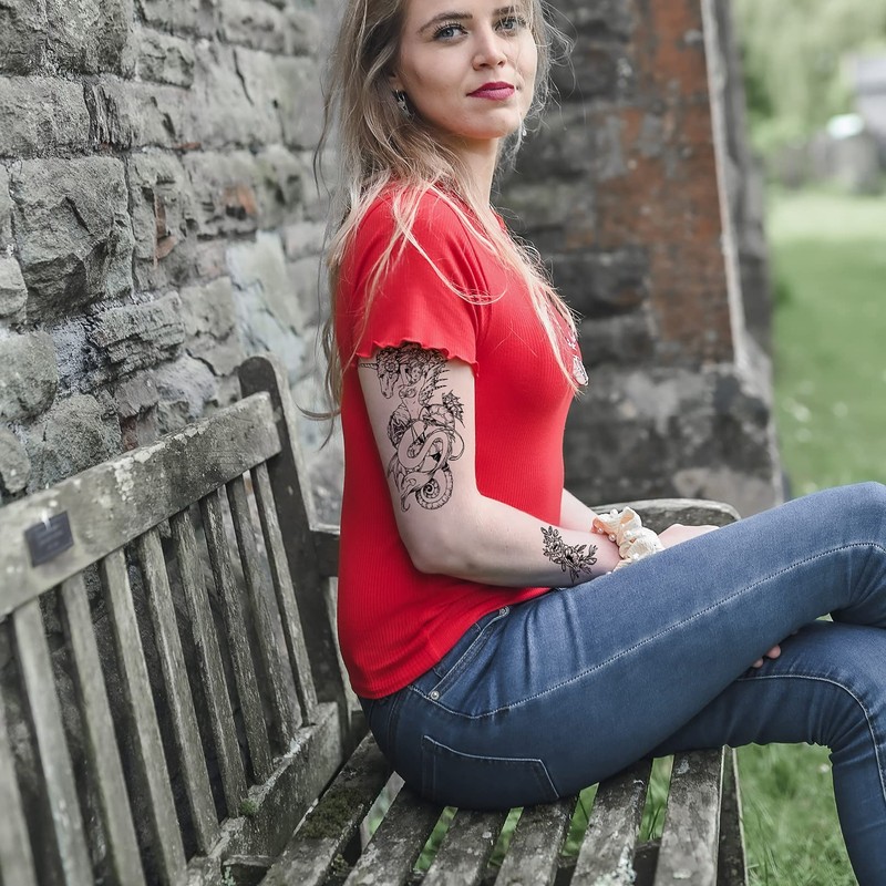 Aresvns waterproof full arm temporary tatttoos 8 sheets and 10