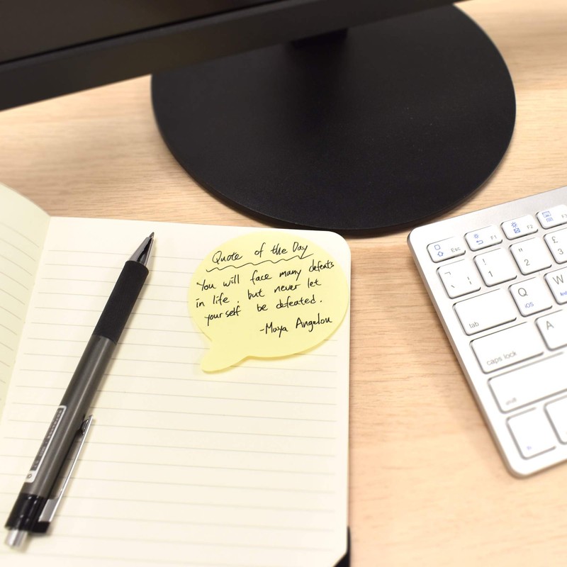 400 Speech Bubble Shaped Sticky Notes - Bright Sticky Pads