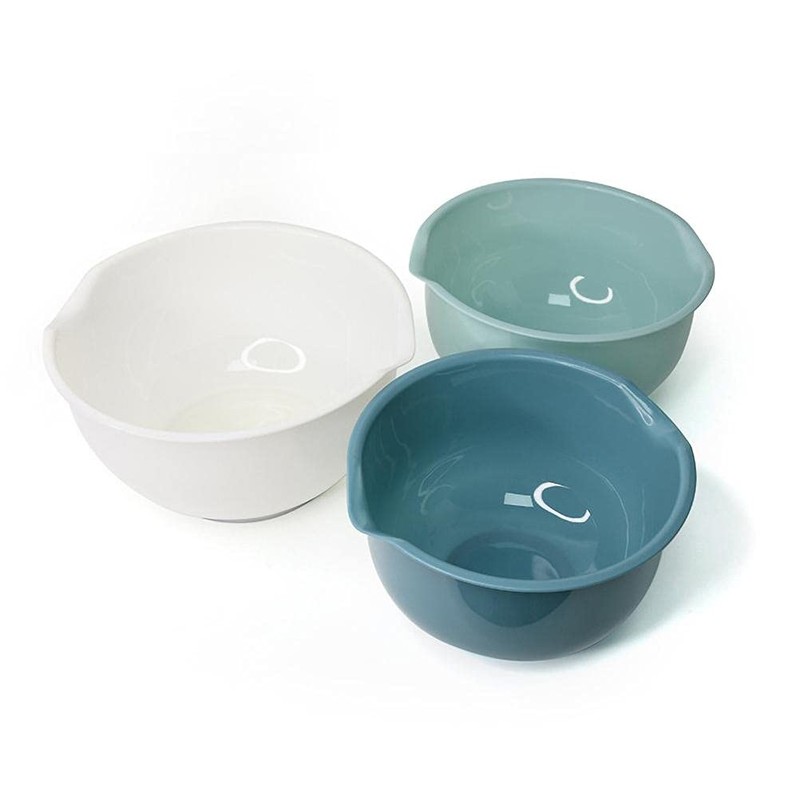Enkomy 3pcs Mixing Bowls Multipurpose Plastic Mixing Bowl Salad Bowl