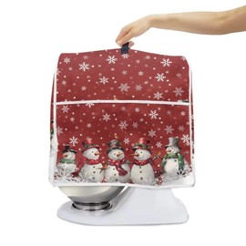 Eheartsgir Christmas Snowmen Snowflake Stand Mixer Dust Cover for Kitchen Aid 4.5-5 Quart Bowl Lift Anti-Dirty Cover Protect Small Household Kitchen Appliances