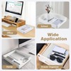 2 Pcs Rectangular Plastic Desk Organizer Tray, Desk Letter Tray,