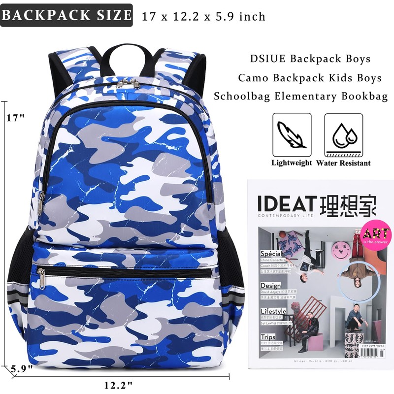 DSIUE Soccer Backpack for Boys, Boys Backpacks for Elementary Students