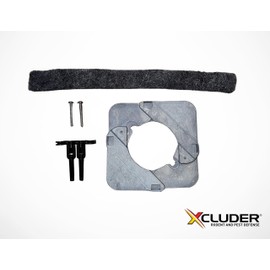 Xcluder X-Plate Universal Escutcheon Plate - Heavy Duty - Fits Pipes from .5" to 3" Outside Diameter - 3-PACK