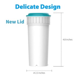 Waterdrop Filter Cartridge, Replacement for Tommee Tippee® Closer to Nature® Perfect Prep® Machine Replacement Filter, New Lid (2 Pack)