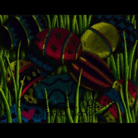 C.C. Designs CC Designs Rubber Stamps Egg Hunt, NEW