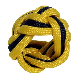 Handmade Neckerchief Slide Woggle for Scouts for Lion Tiger Wolf Bear Webelos Paracord Turks Head Knot by KNOTS SO FAST (Yellow N)