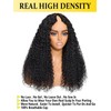 Sunber Curly V Part Human Hair Wigs Upgraded U Part
