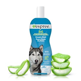 Espree Simple Shed Dog Shampoo & Conditioner, Shed Control Formula with Goat’s Milk, Oat Hydrolysates & Chamomile to Reduce Shedding, Moisturize, and Strengthen Coat, Gentle for Sensitive Skin, 20oz