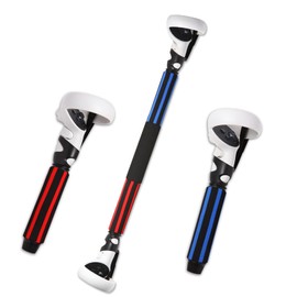VR Long Arms Sticks Handle Attachments for Meta/Oculus Quest 2 Extension Grips for Playing Beat Saber Game,Gorilla Tag and Supernatural Training