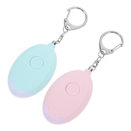Operitacx 2 PCS Personal Safety Alarm with Keychain and LED Light Loud Sound Security Alarm for Women Elders and Children for Travel and Outdoor