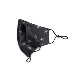 Habac Studio- 100% Mulberry Silk Face Mask, Face Masks Washable UK, Reusable Face Mask, Mens Face Mask, Silk Mask, Masks for Women, Wedding Face Mask, Masks Reusable (Black Stars)