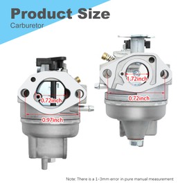 SYOWADA 16100-Z0J-013 Carburetor Kit, Replacement for Honda GC160 GC160A GC160LA GC160LE Pressure Washer, Replaces 16100-ZL8-802 16100-Z0J-003 16100-ZL8-803