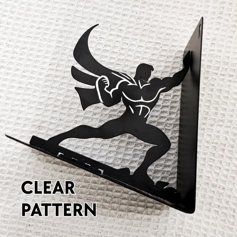 Superhero Metal Bookend – 6.5 Inch Heavy-Duty Book Holder with