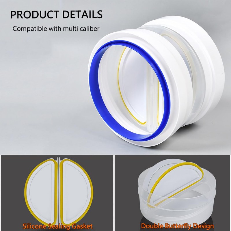 BRDUROBLA 6'' 7'' Draft Blocker Backdraft Damper Duct Draft Stopper