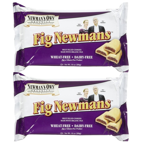 Newmans Own Organic Wheat Free Fig Cookie Bar, 10 oz, 2 pk