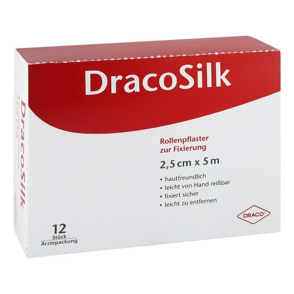 DRACOSILK Roll Plaster 2.5 cm x 5 m without Protective