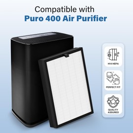 2 Pack 400 Replacement Filter for Puroair 400 Air Purifier, 3-in-1 True HEPA 14 Replacement Filter and Activated Carbon Filter
