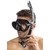 Cressi Unisex's C/Set Big Eyes Evolution+Alpha/UD Snorkeling/Diving Combo, Black/Blue, One