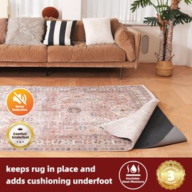 BAGAIL Felt and Natural Rubber Backing Rug Pads 1/8” Thick, 2 x 3 Ft Non Slip Rug Gripper Keep Rugs in Place, Under Area Rug Protective Cushioned Pads, Carpet Runners, Hardwood Floors Protection