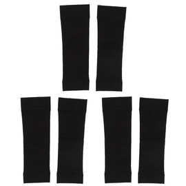 3 pares de mangas de brazo, unisex, elástico, tamaño libre, brazo, pantorrilla, adelgazamiento, manga de presión, brazalete, moldeador, brazo, equipo de protección