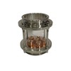 4 inch Glass Reflux Column Section with Copper Bubble Plate