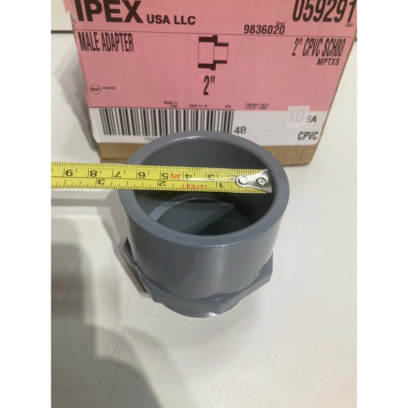 IPEX 2" INCH CPVC SCHEDULE 80 MALE ADAPTER SOC x