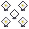 Colrid Pack of 5 Coin Stands, 3D Floating Frame, Coin