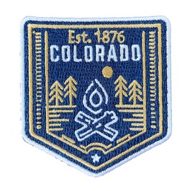 Colorado Patch - Parche de Colorado 100% bordado para coser o planchar (2.25 x 2.5 pulgadas)