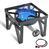 SKOK 200,000 BTUs High Pressure Single Burner Propane Camping Stove