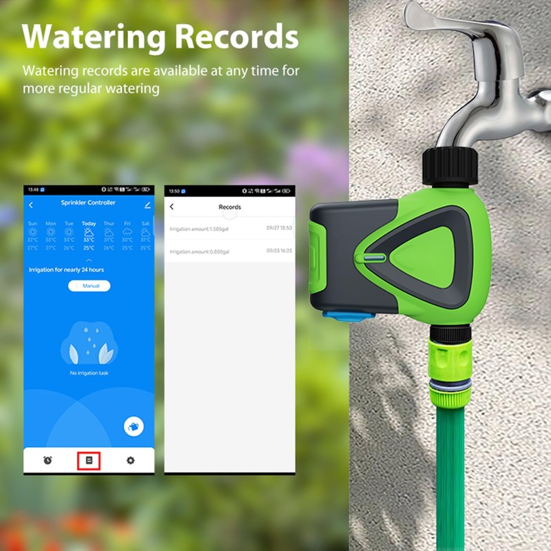 WiFi Sprinkler Timer: Smart Water Hose Timer with Rain Delay,