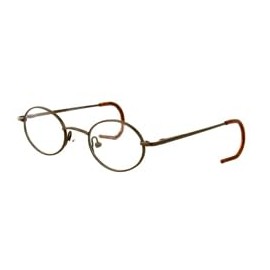 Calabria Kiddy Flex 4 Kids Oval Blue Light Blocking Reading Glasses +2.50 Brown Girls