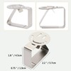 Songaa [4 Pack] Tablecloth Clips, Heavy Duty Stainless Steel Table