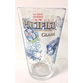 Pacifico Clara Cerveza 16 oz Pint Glass NY  Rare L/E - One (1) Glass - New & F/S