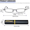 REAVEE 5 Pack Slim Portable Reading Glasses for Men Women,