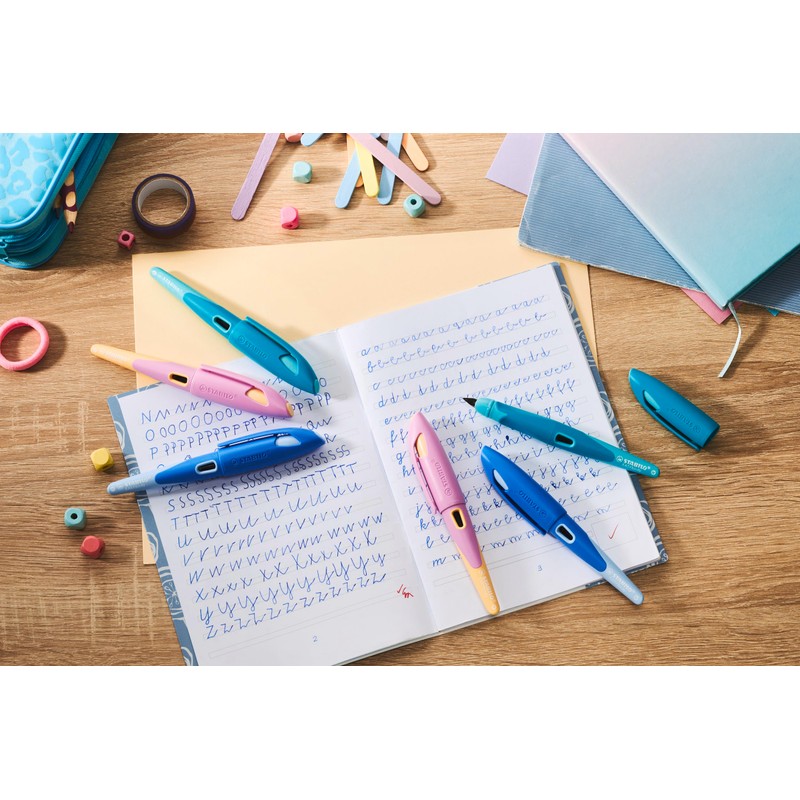 Ergonomic School Fountain Pen - STABILO EASYbirdy Pastel Edition -