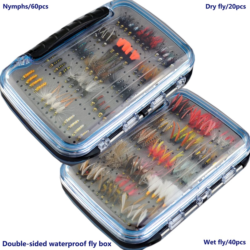 Fly Fishing Fly Set with Fly Box