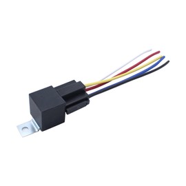 1 set General Purpose 12V Automotive Changeover Relay Universal 40A 5-Pin with matching Socket Holders