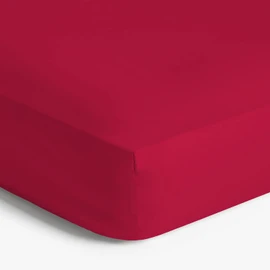 Imperial Rooms Brushed Microfibre Superking Fitted Sheet 25 CM Easy Care Soft Fade Resistant Breathable Bed Sheets (Red)