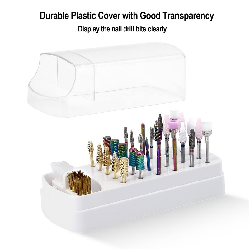 2 in 1 Nail Drill Bits Holder and Nail Drill