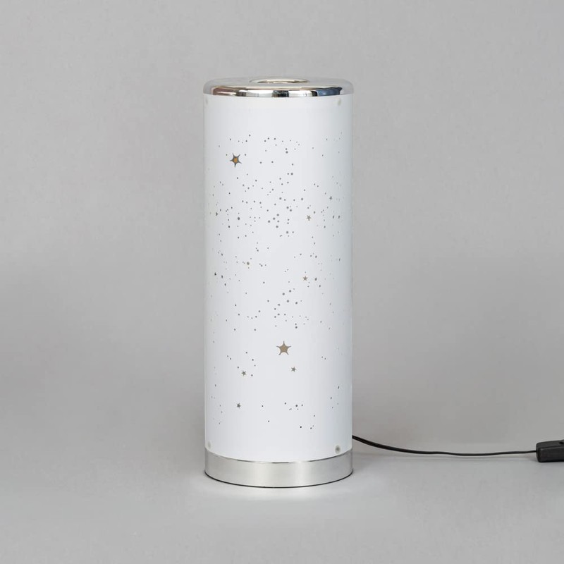 LITECRAFT Glow Starburst Table Lamp Cylinder Colour Changing LED Base