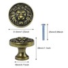 Cabinet Knobs Antique Lion Head Drawer Pulls Gold Animal Knobs