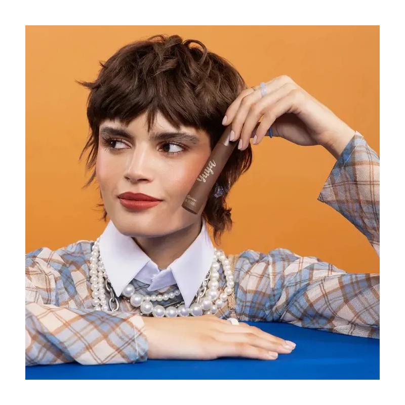 Máscara de Pestañas Voluminizadora Color Café Cruelty Free Hipoalergénica Yuya
