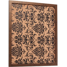 Craig Frames Decorative Cork Bulletin Board, 18.5x23 Inch, Copper Frame with Fleur de Lis Pattern, Set of 2