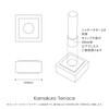 Kamakura Terrace Shachihata Name 9 for Hanko, Stand|Walnut Solid Wood