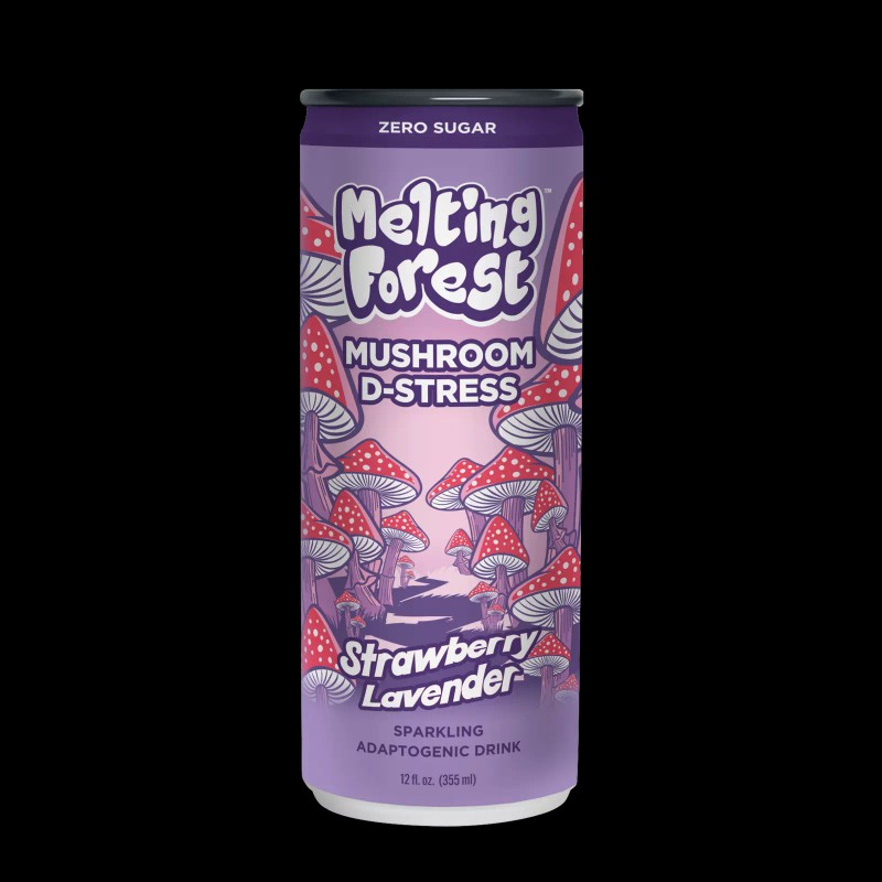 Melting Forest Sparkling Mushroom Energy Drink, 12 fl oz (Pack