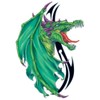 Fantasy Dragons Temporary Tattoos, Set of 10 Colorful Dragon Tattoos