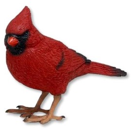 Distinctive Designs 4.125"" Red Cardinal Figurine - Cardinal Decor for Memorial Home Decor - Bereavement Gift, Red, Black, Orange