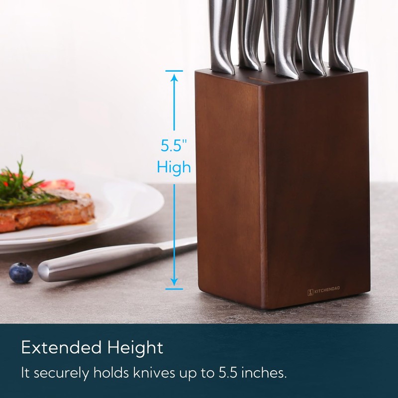 5.5“ Steak Knife Block Holder without Knives with 8 Slots