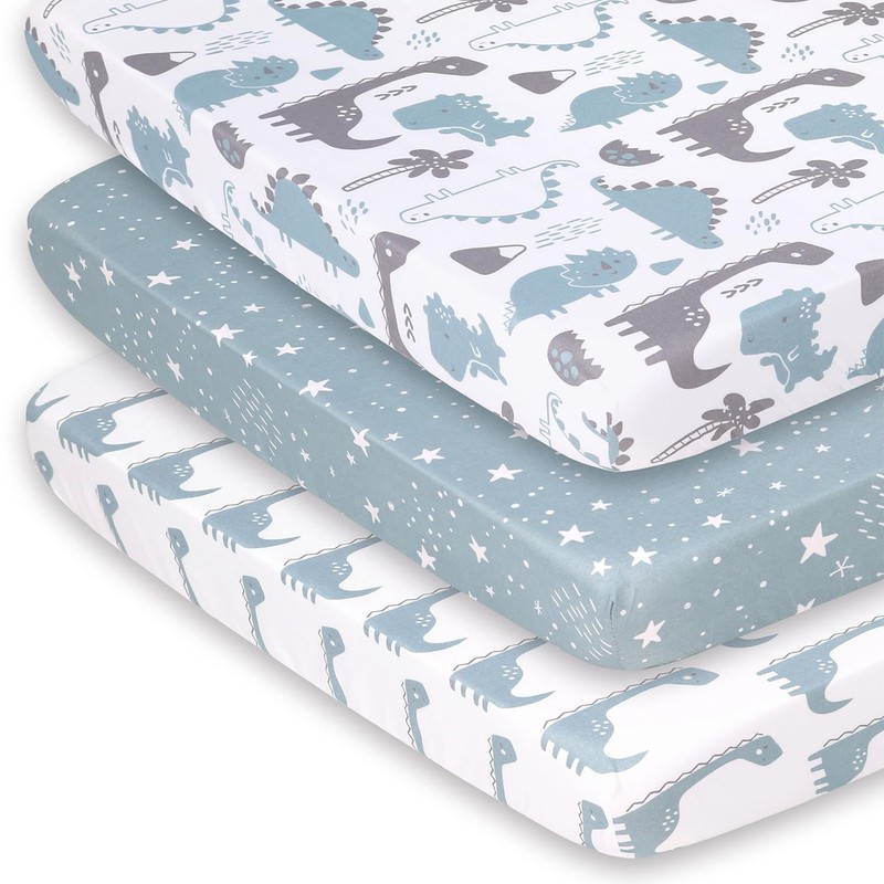 The Peanutshell Mini Crib Fitted Sheets Set, Playard, Pack Play