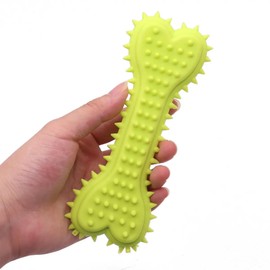 Falnatco Chew Toy for Dog Toothbrush Stick Dog Toys for Aggressive Chewers Interactive Toys Treats Tough Toy to Keep Them Busy Chew Toys for Small Dogs (Bone Toy - Green)
